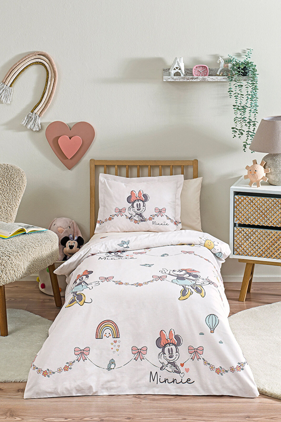 Özdilek Minnie Mouse Bowties Disney Lisanslı Bebek Nevresim Takımı
