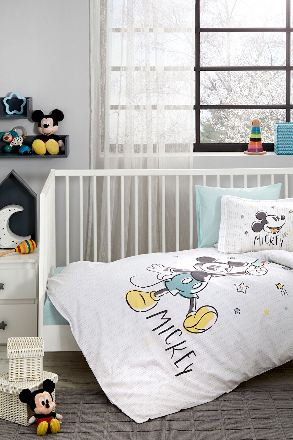 Özdilek Mickey Mouse Good Night Disney Lisanslı Bebek Nevresim Takımı