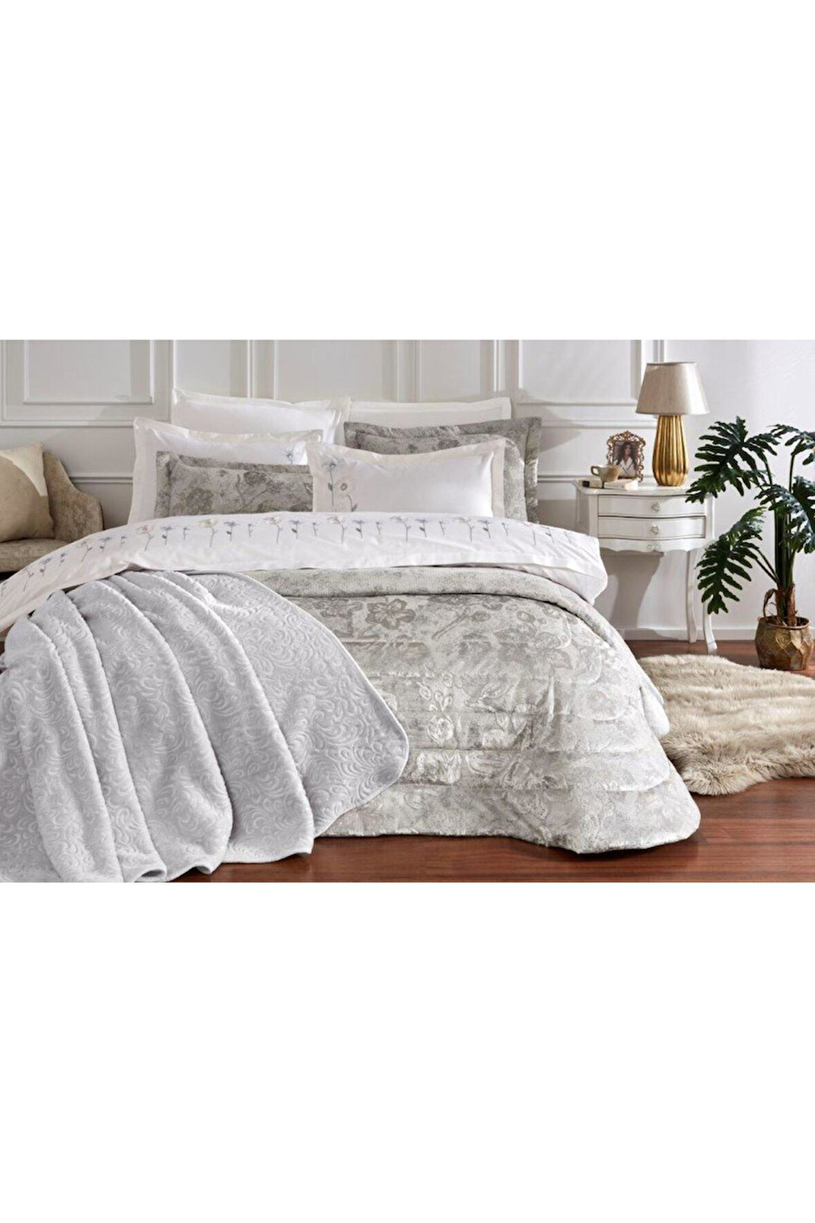 Özdilek Çeyiz Seti Bright Krem (10 Parça)