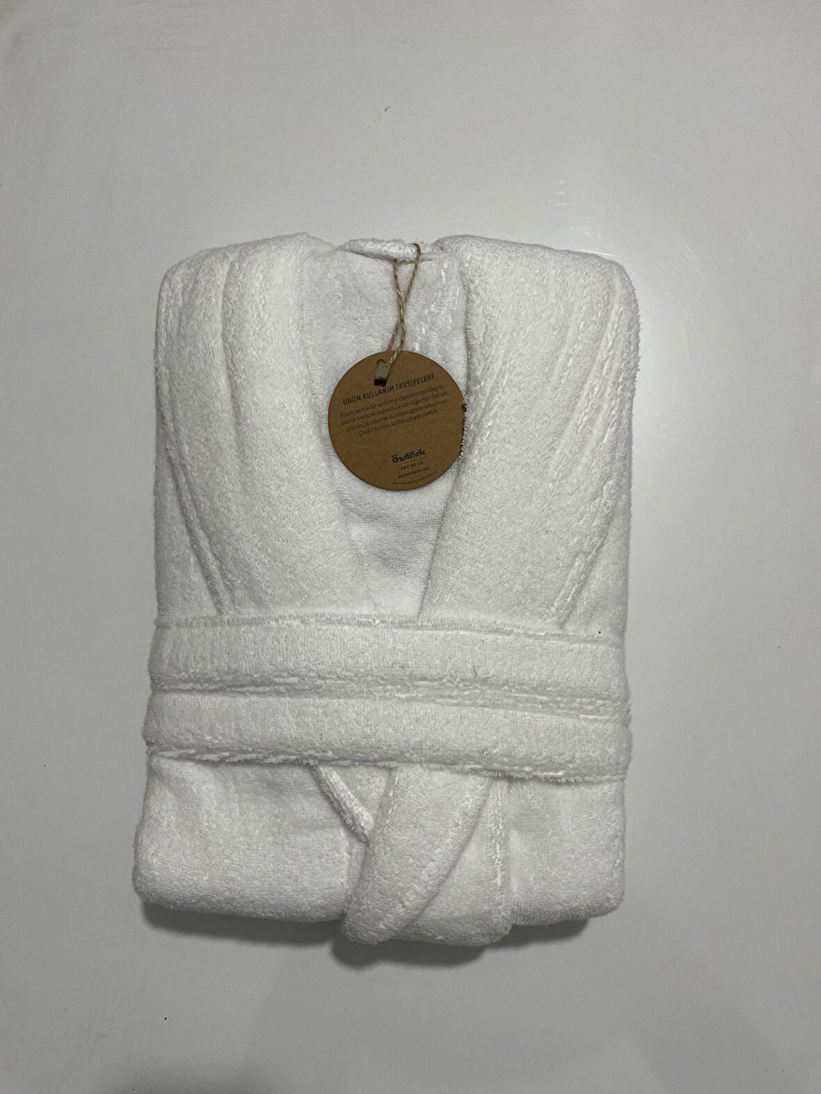 Özdilek Casual Şalyaka Bornoz Beyaz XL