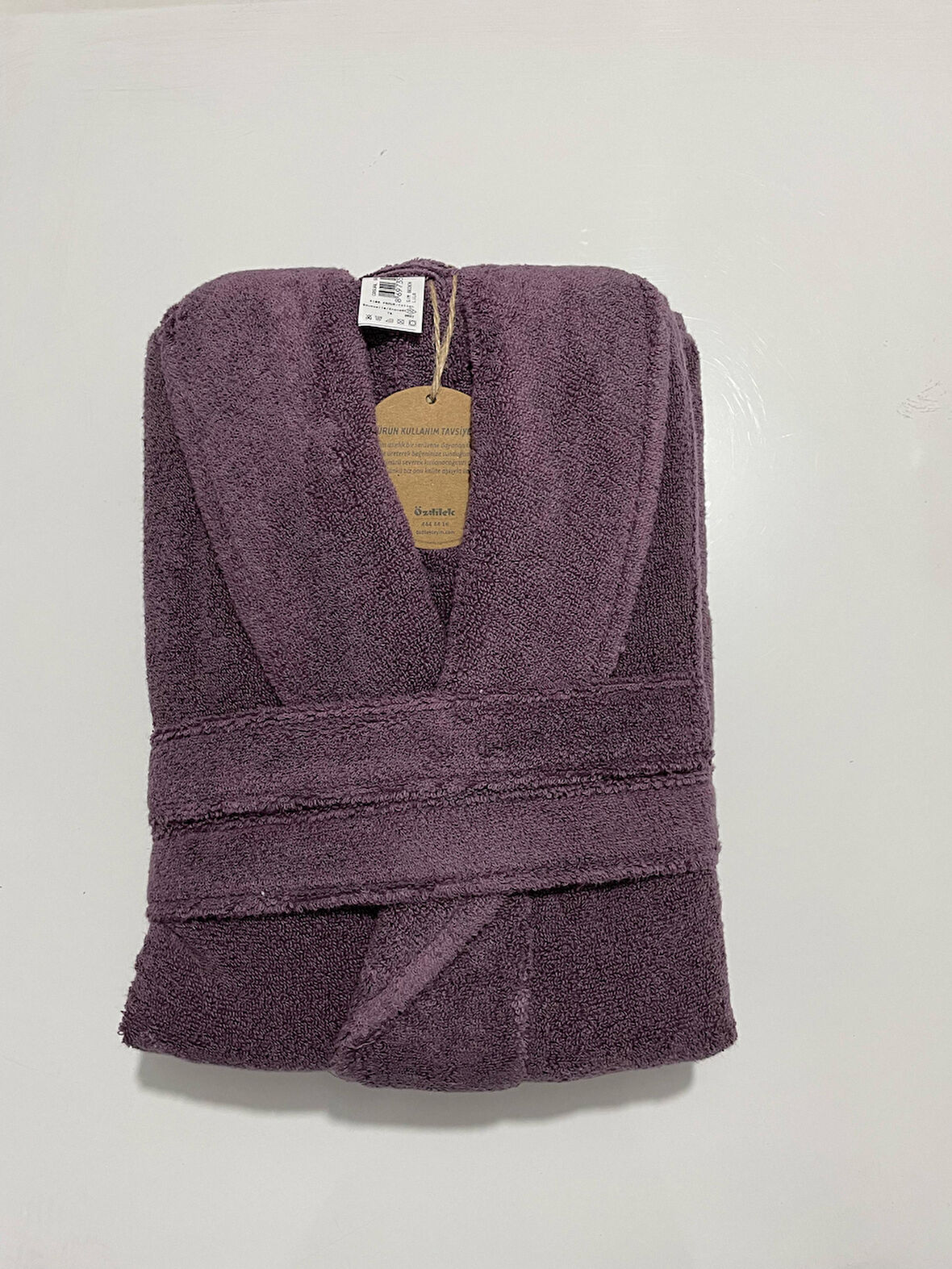 Özdilek Casual Şalyaka Bornoz Lila XL