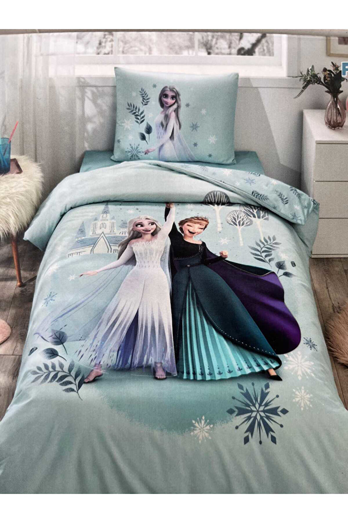 Özdilek Disney Frozen Leaves Tek Kişilik Lisanslı Nevresim Takımı
