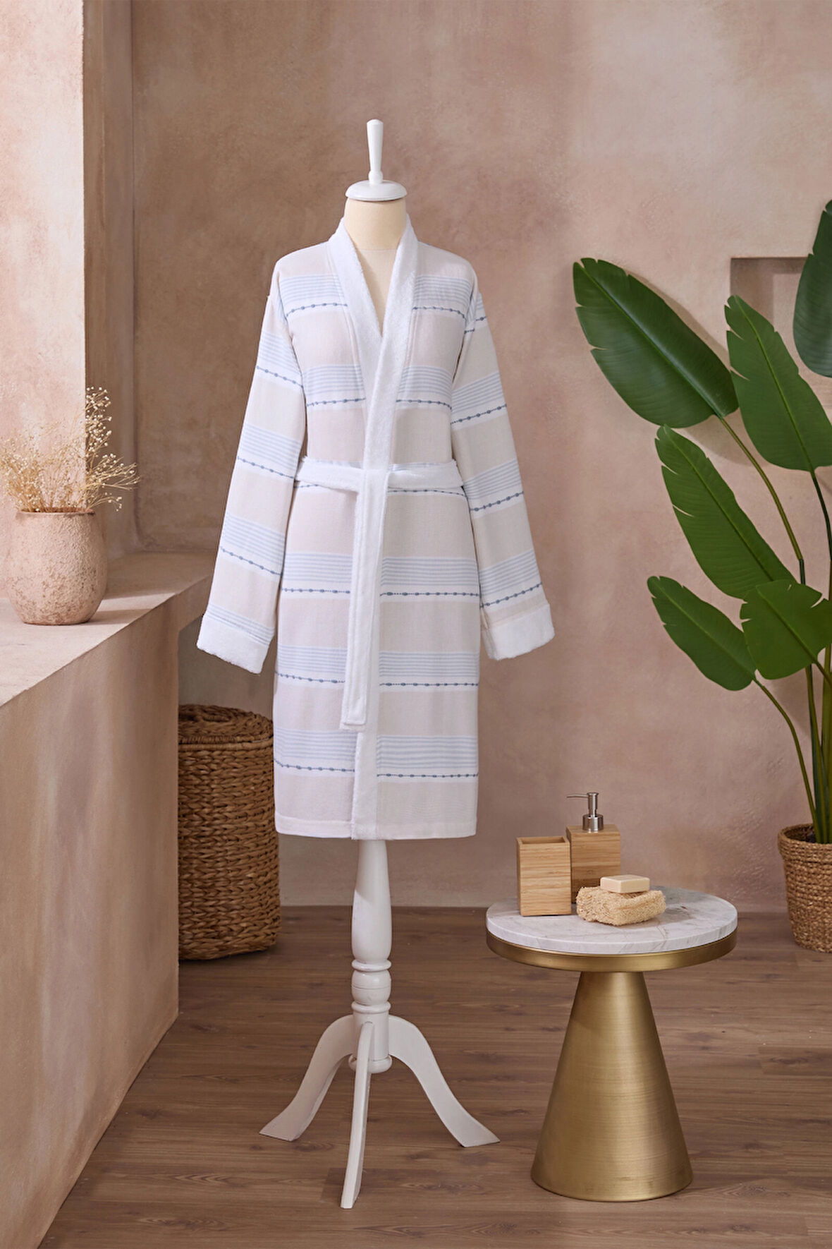 Özdilek Textura Peştamal Kimono Bornoz