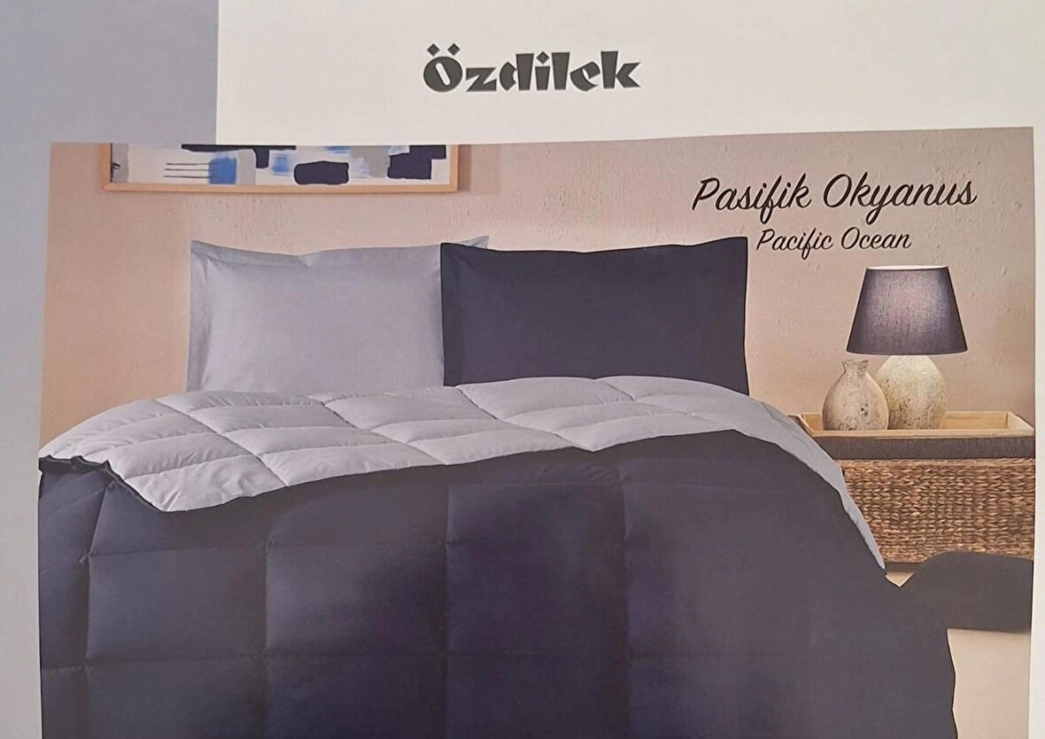 ÖZDİLEK TEK KİŞİLİK RANFORCE YATAK SETİ PASİFİK OKYANUS 