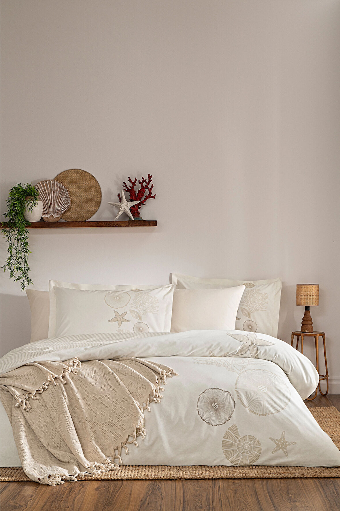 Özdilek Corallino Çift Kişilik Pikeli Nevresim Takımı