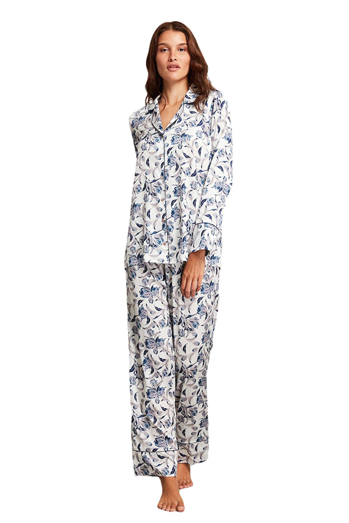 Penye Mood Kadın Desenli Pijama Takım 2029 