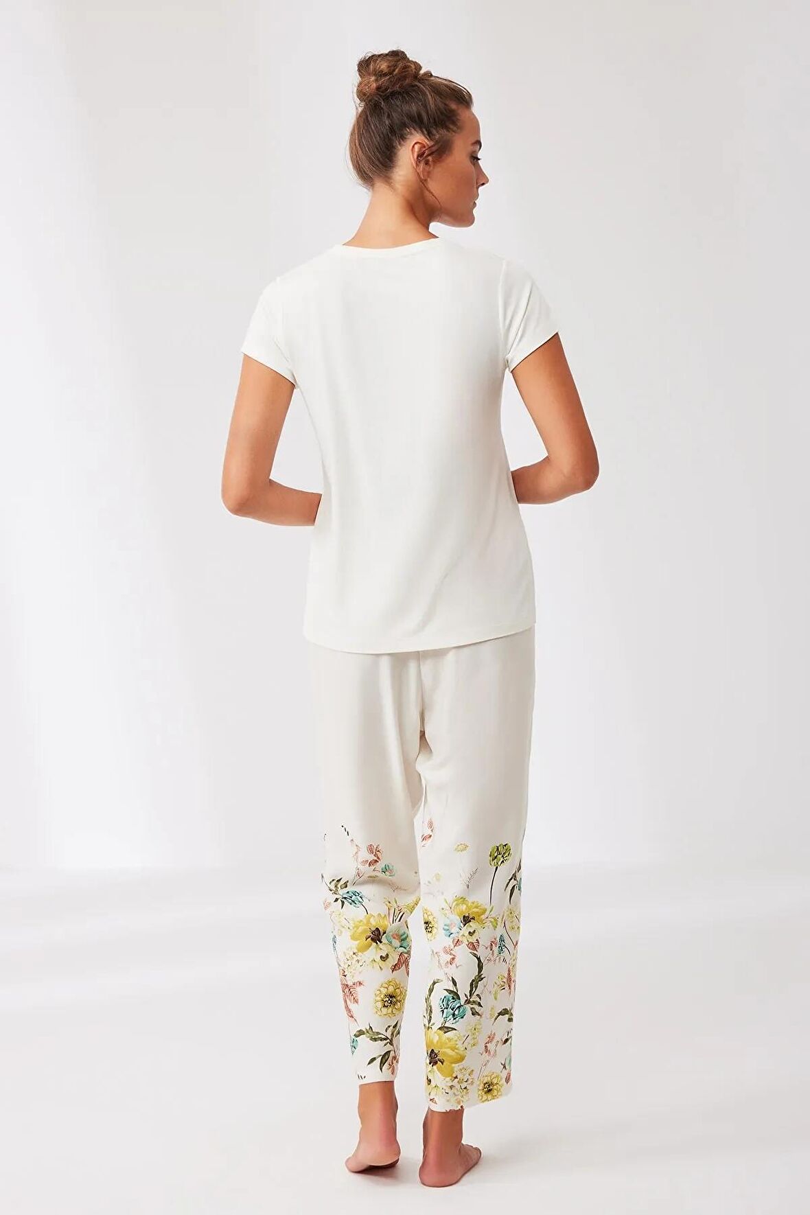 Penye Mood Pijama Takım Beyaz 9245PJTK