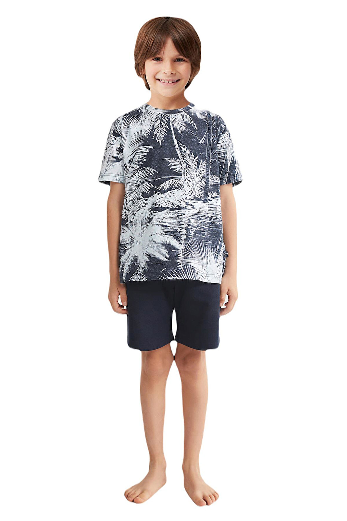 Nautica Erkek Çocuk Lacivert Şort Takım 727 