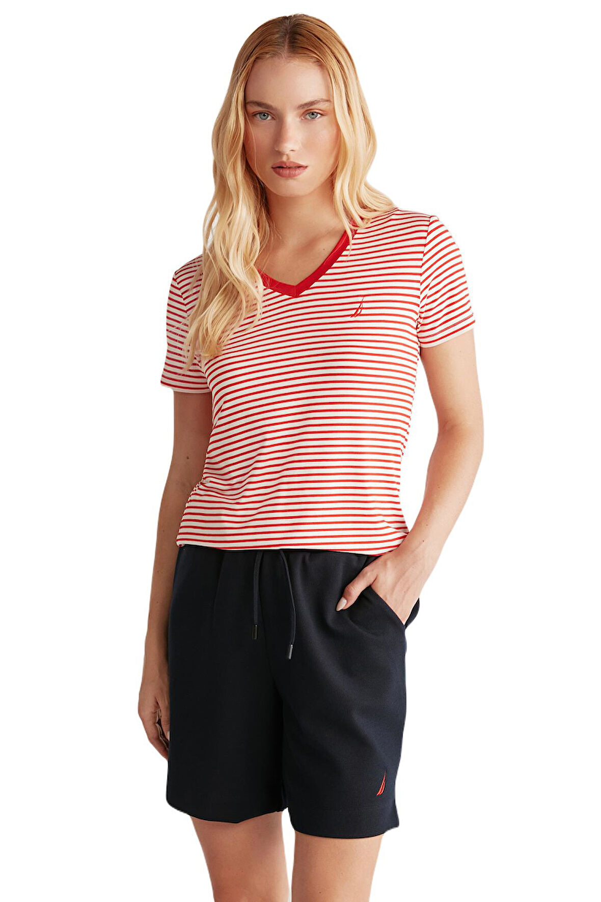 Nautica Kadın Kırmızı T-Shirt 717 
