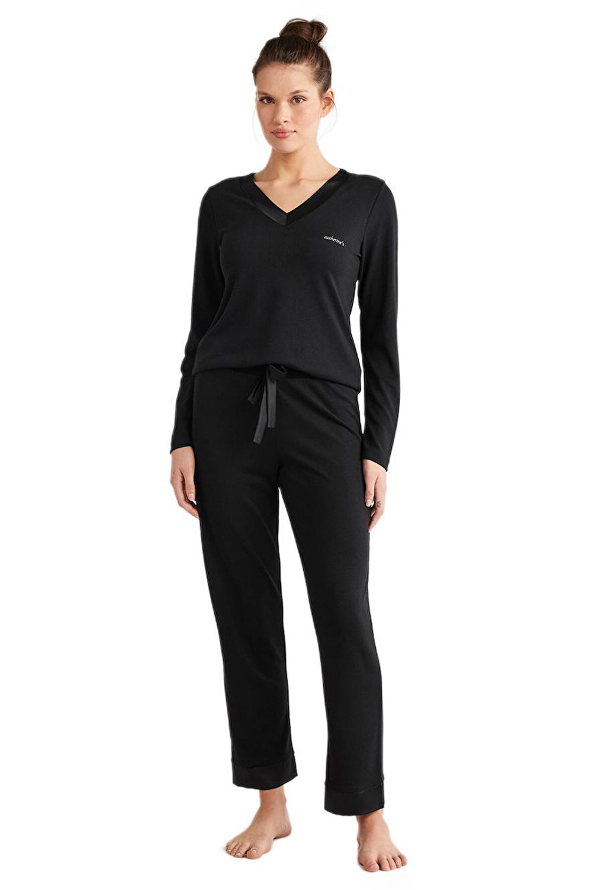 Catherines Kadın Siyah Pijama Takım 2433 