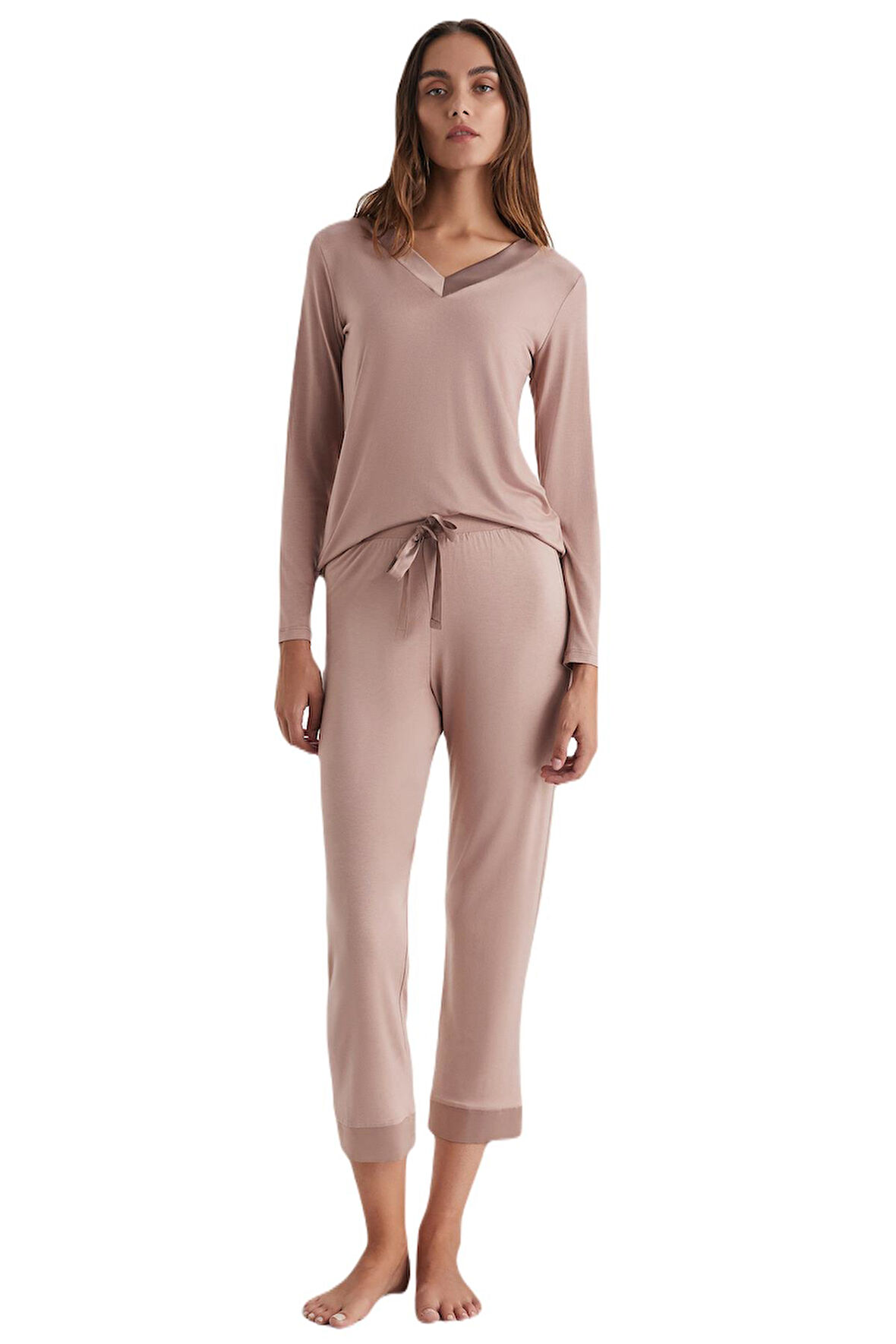 Catherine's Kadın Kahverengi Pijama Takım 2556 