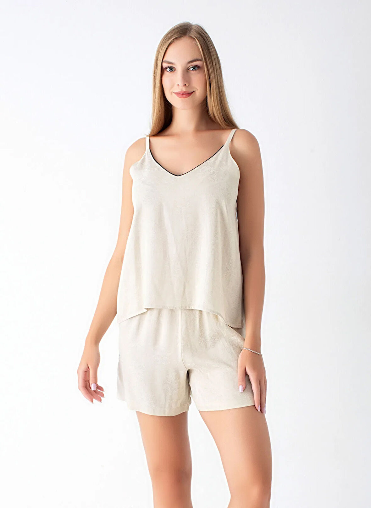 Vivis Bej Kadın Pijama Şort 50VIV10901