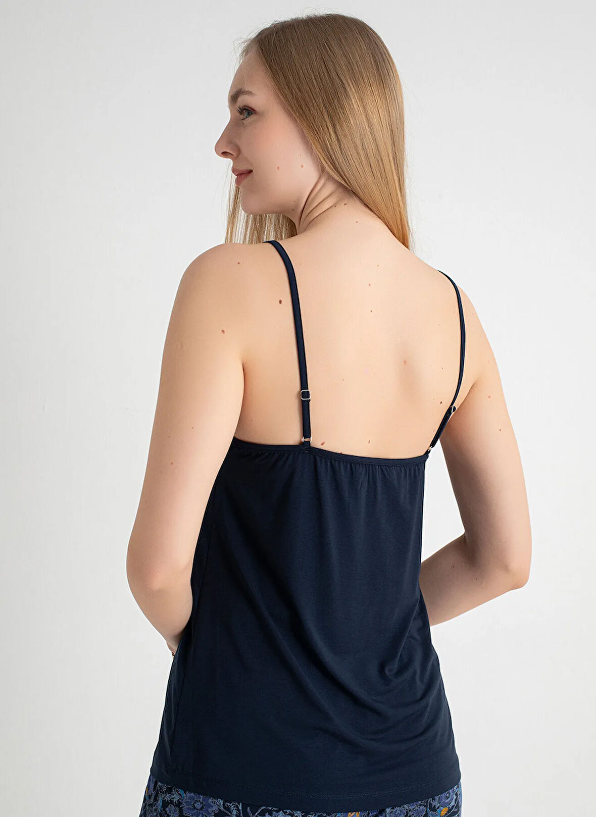 Wondergen Yuvarlak Yaka Lacivert Kadın Büstiyer 401WON-1118-177