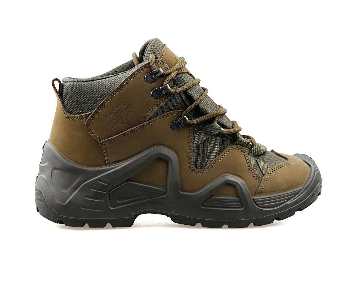 Scooter Nubuk Deri Haki Erkek Outdoor Botu P1492NH-1 Haki