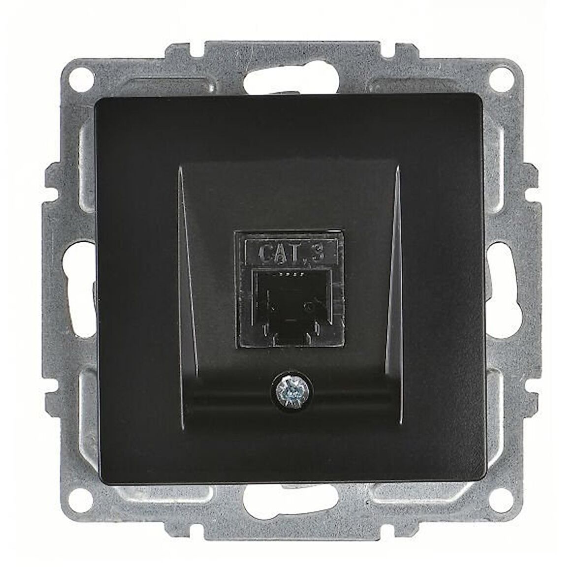 Visage Nümeris Telefon Prizi (Cat3), Metalik Siyah, Mekanizma 01283400-157120