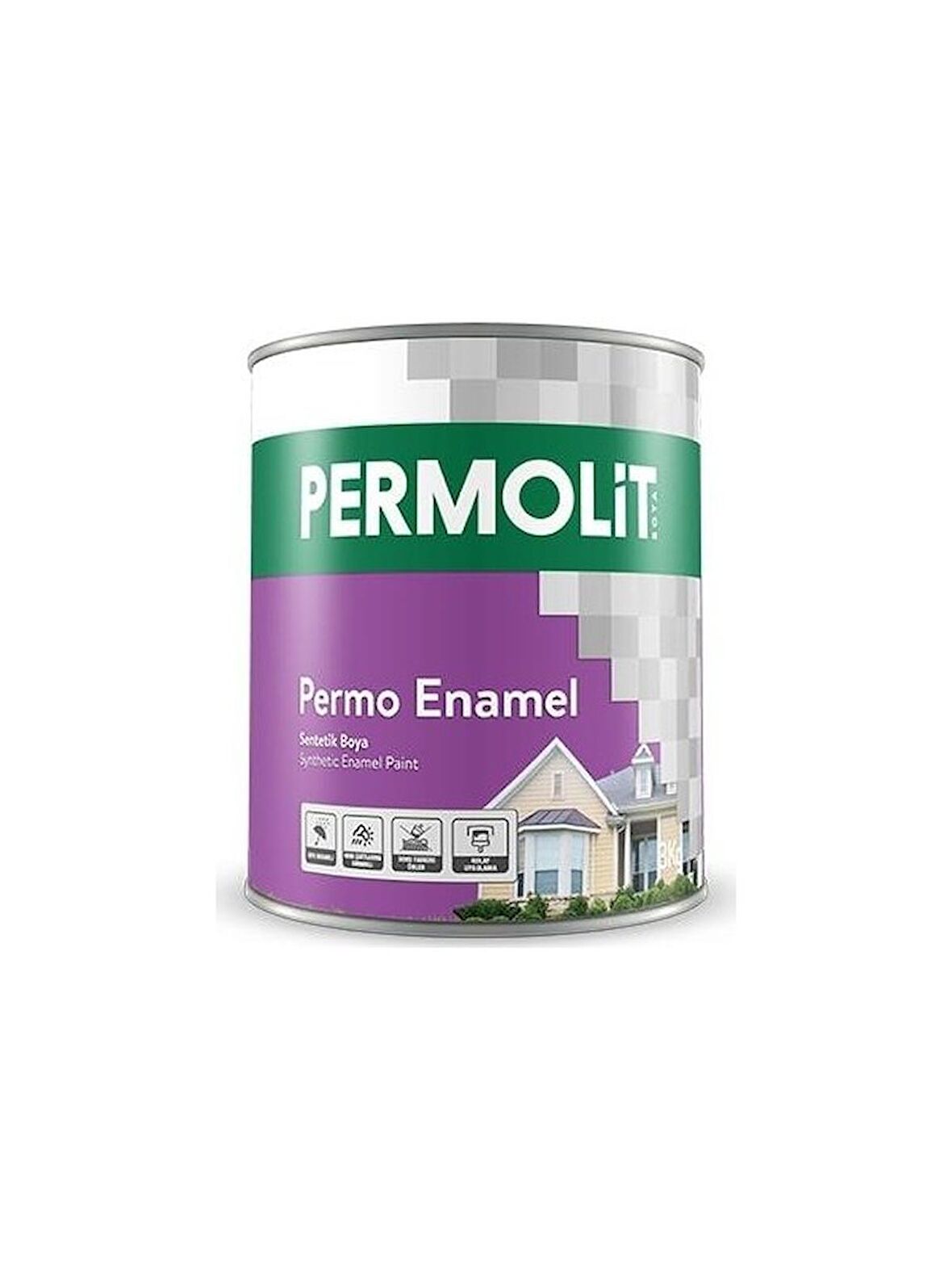 Permolit Enamel Sentetik Yağlı Boya Sütlü Kahve 2,5 lt