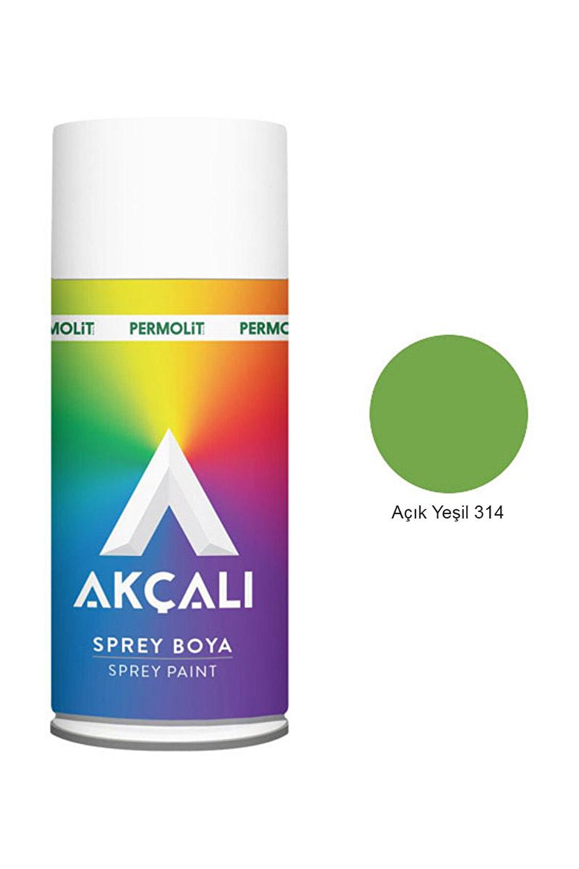 Akçalı Sprey Boya 400 ml 314 Açık Yeşil