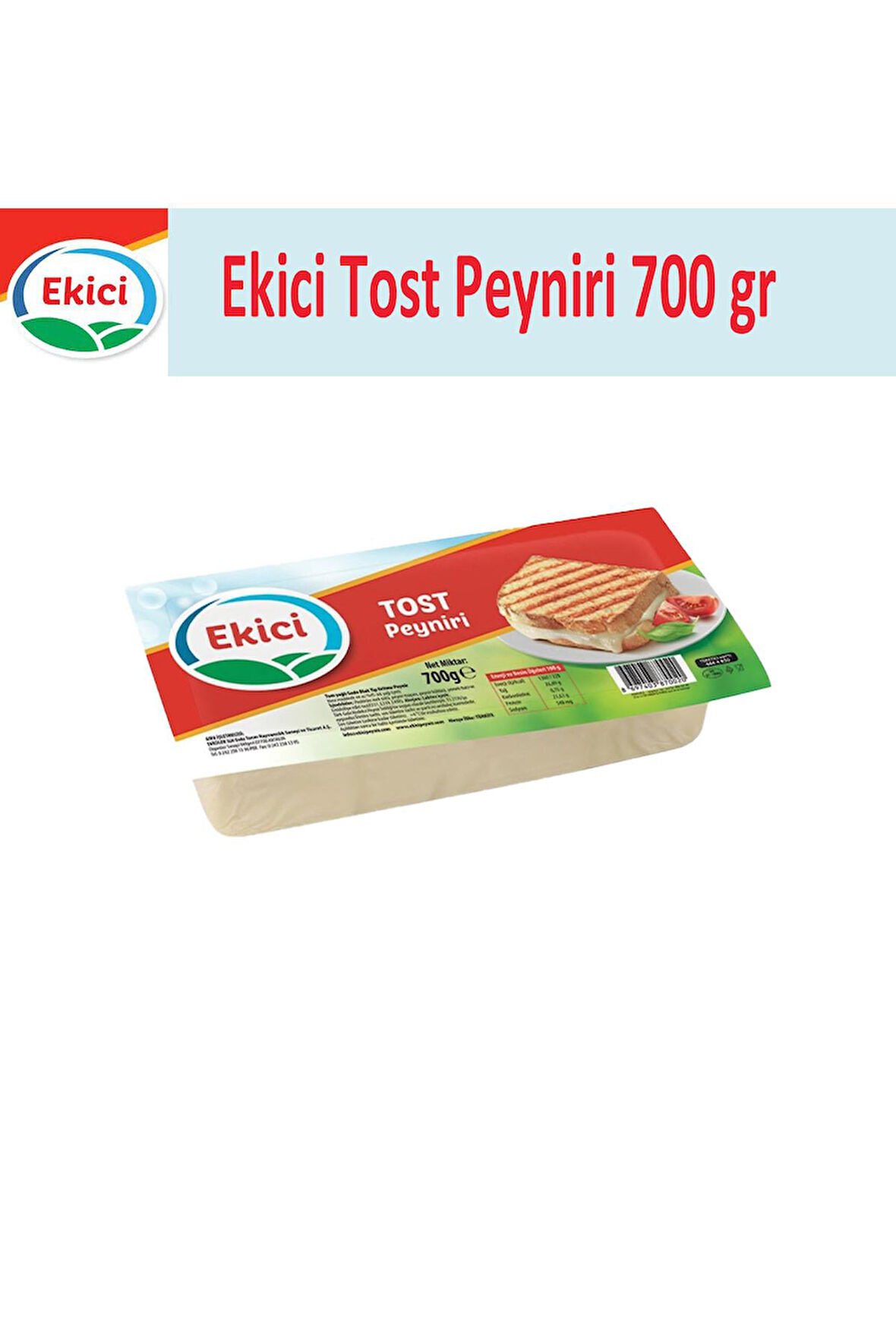 Ekici Tost Peyniri 700 gr