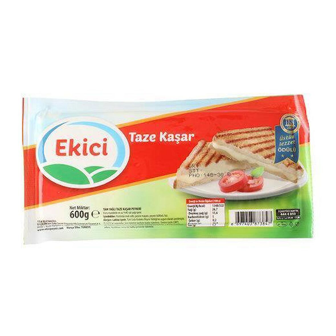 Ekici Taze Kaşar Peyniri 600 g