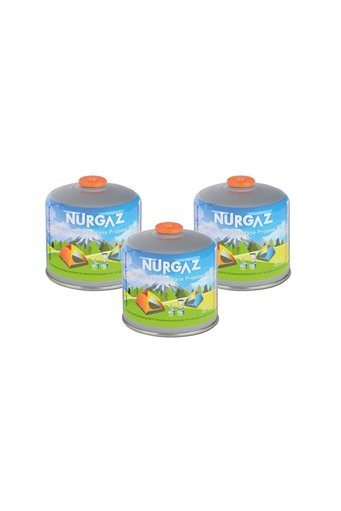 Nurgaz 450 Gr Vidalı Kartuş 3'lü Set