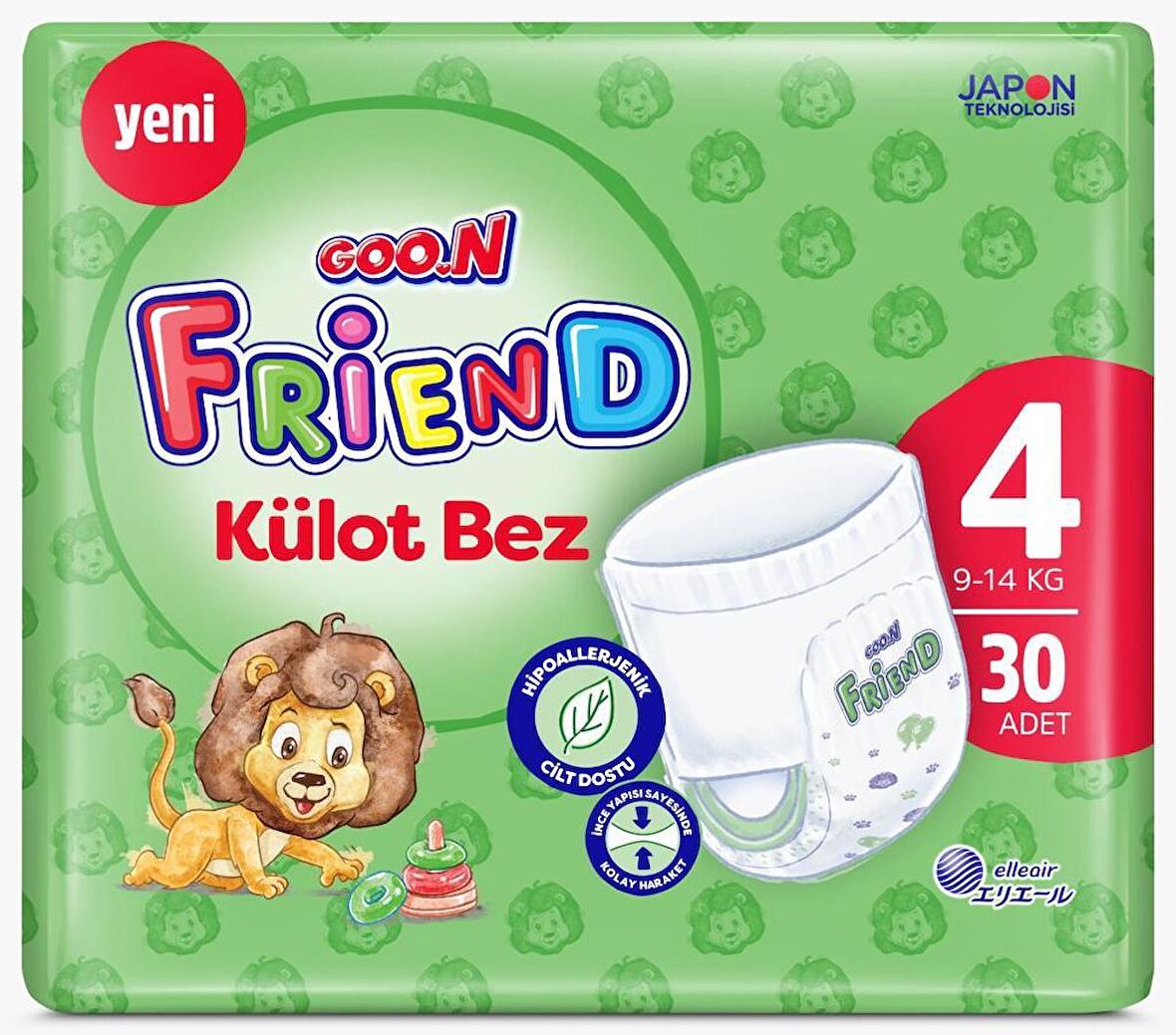 Goon Friend 4 Numara 30'lu Külot Bez