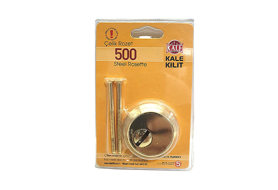 Kale 50000000001 Çelik Kapı Kilidi Silindir Rozeti Sarı (Blisterli)