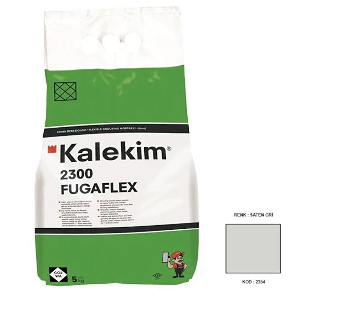 Kalekim 2354 Fugaflex Saten Gri 5 Kg