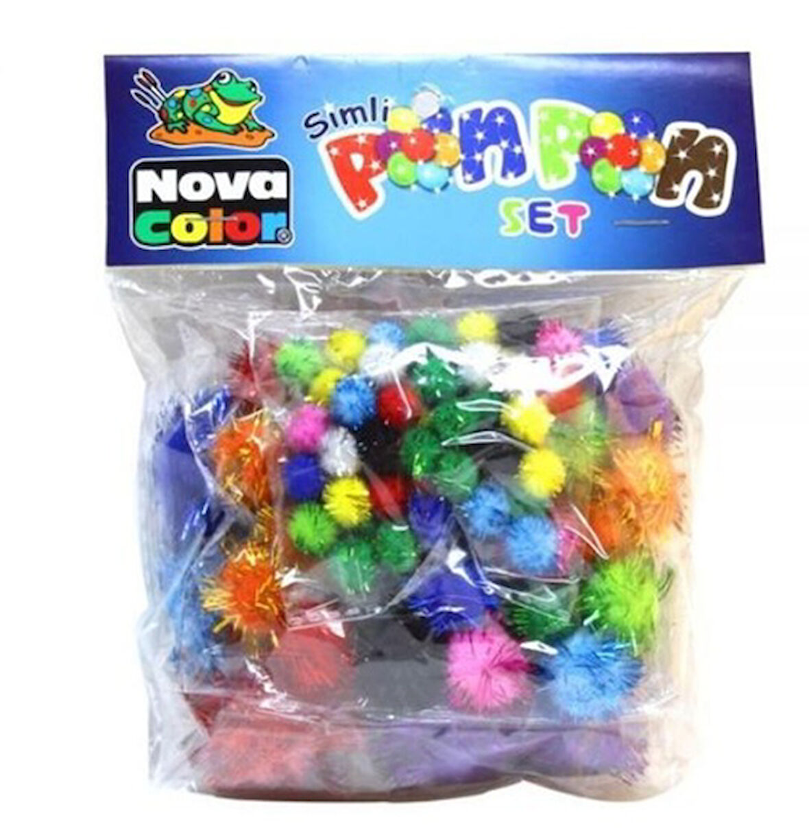 Simli Ponpon Seti 10Mm-20Mm-30Mm - 2 paket