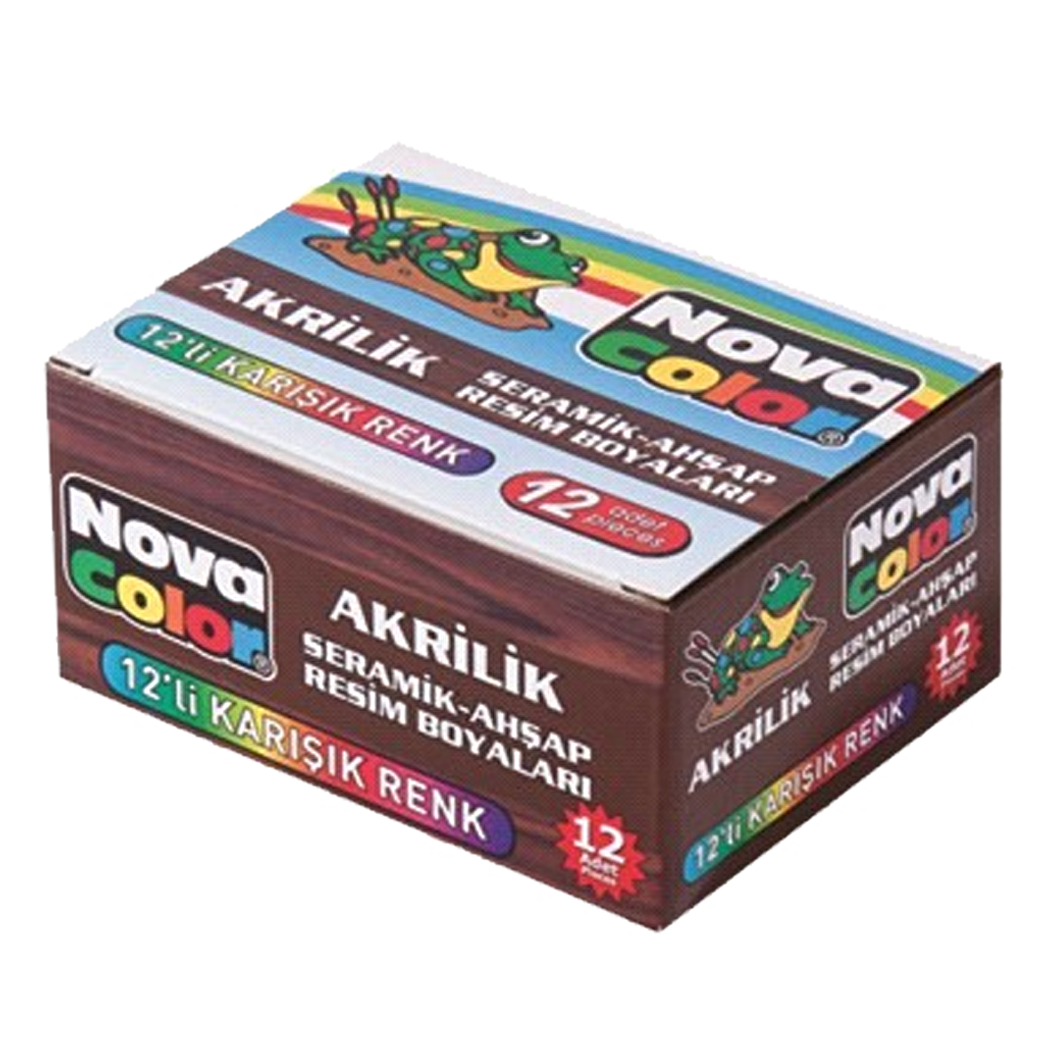 Nova Color Akrilik Boya 12 Renkli Set Nc-179