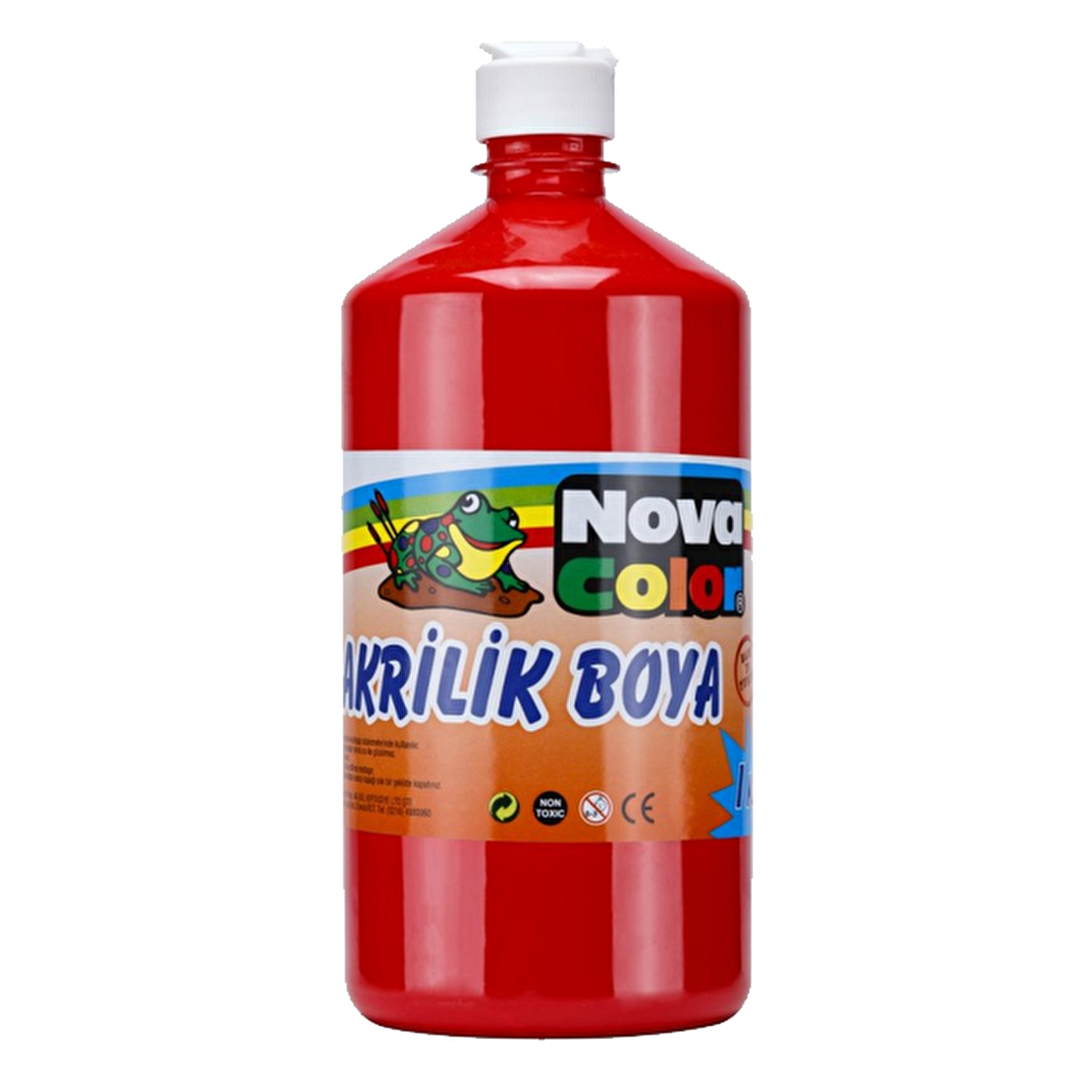 Nova Color Akrilik Boya 1 KG Kırmızı NC-222