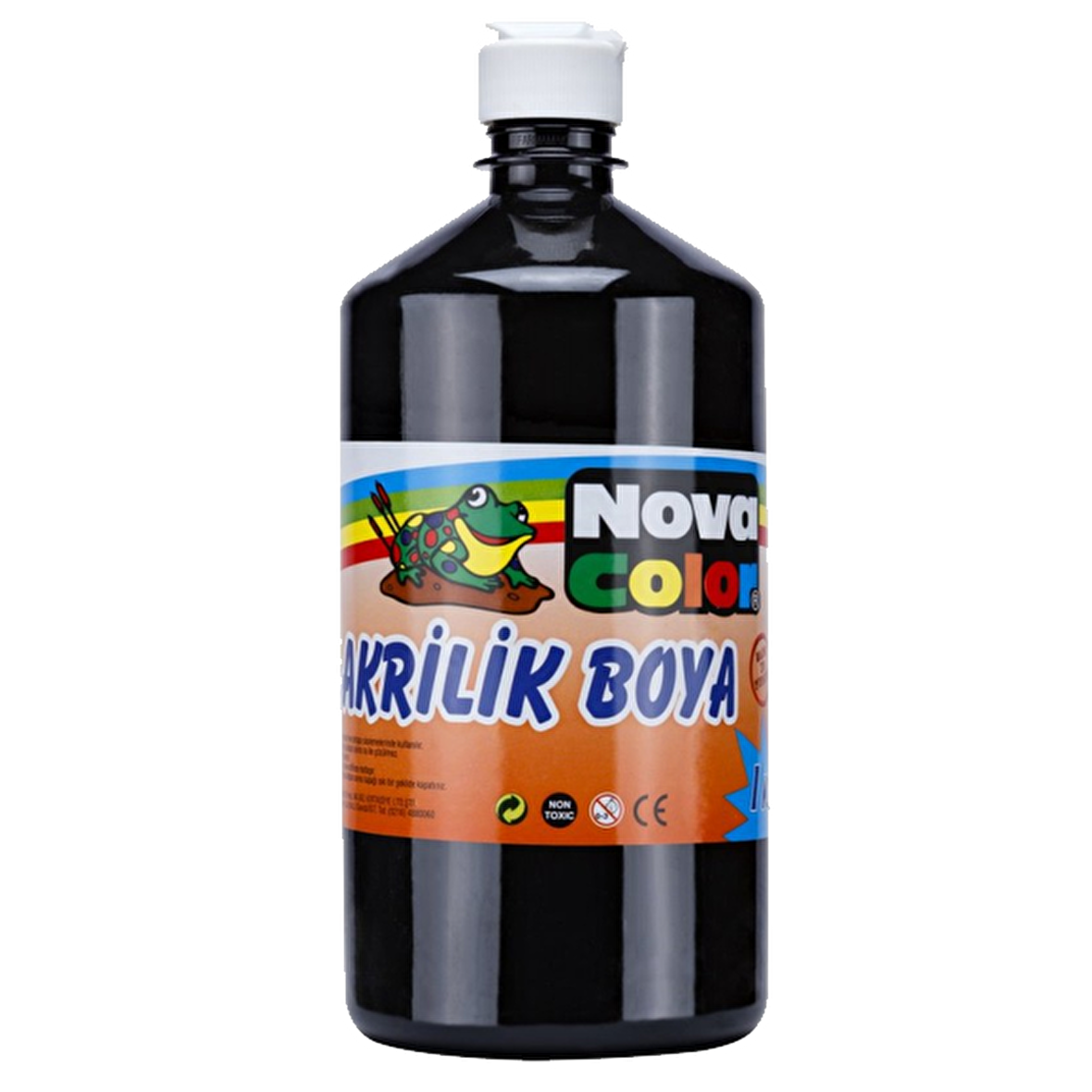 Nova Color Akrilik Boya 1 KG Siyah NC-226