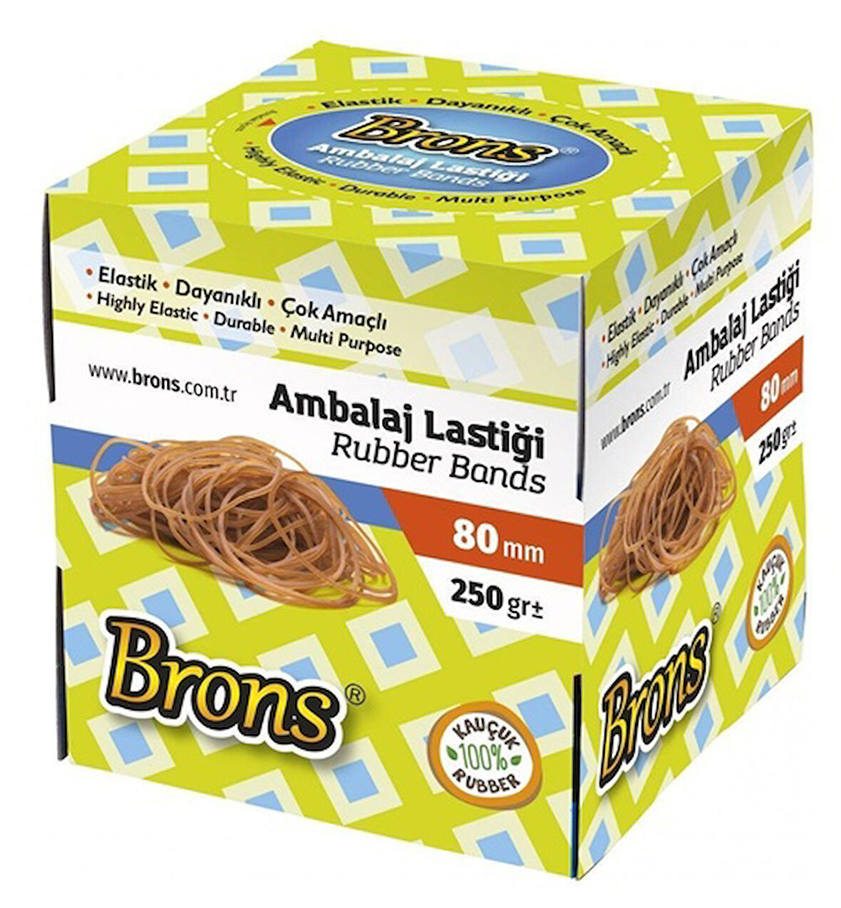 Brons Ambalaj Lastiği 250Gr Paket Lastik - 3 paket