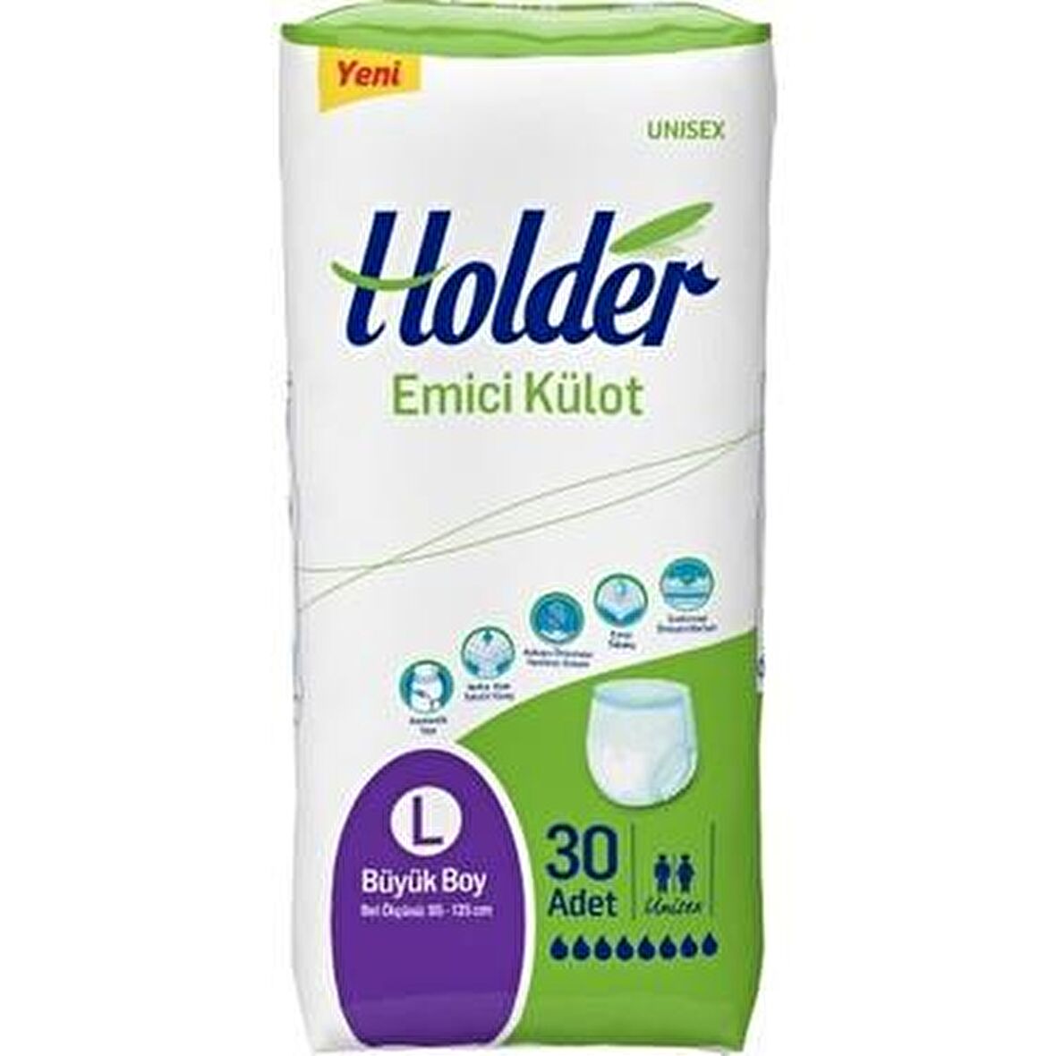 HOLDER EMİCİ KÜLOT LARGE 30 LU