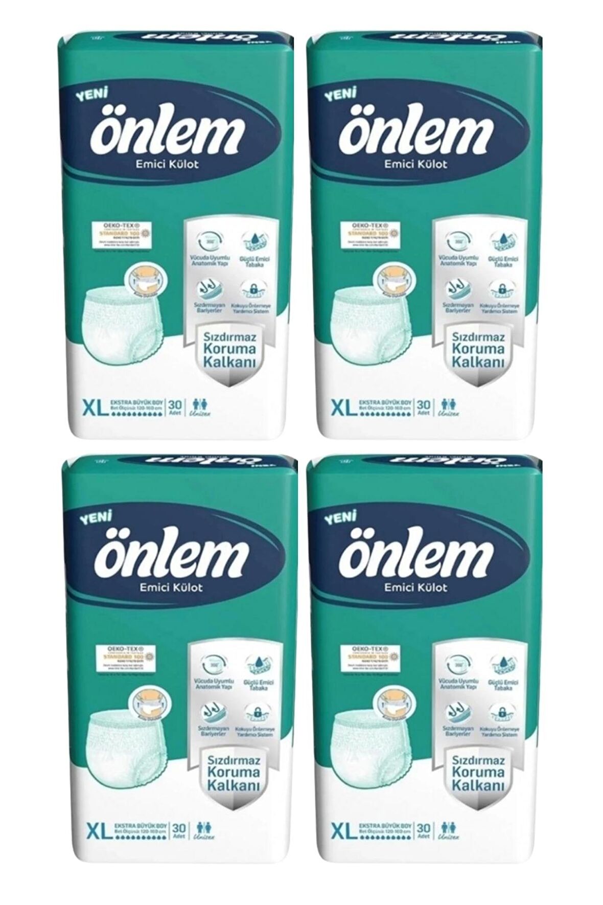 Önlem Emici Külot Hasta Bezi Eko Ekstra Büyük Boy XL Beden 30 Lu X 4 Adet