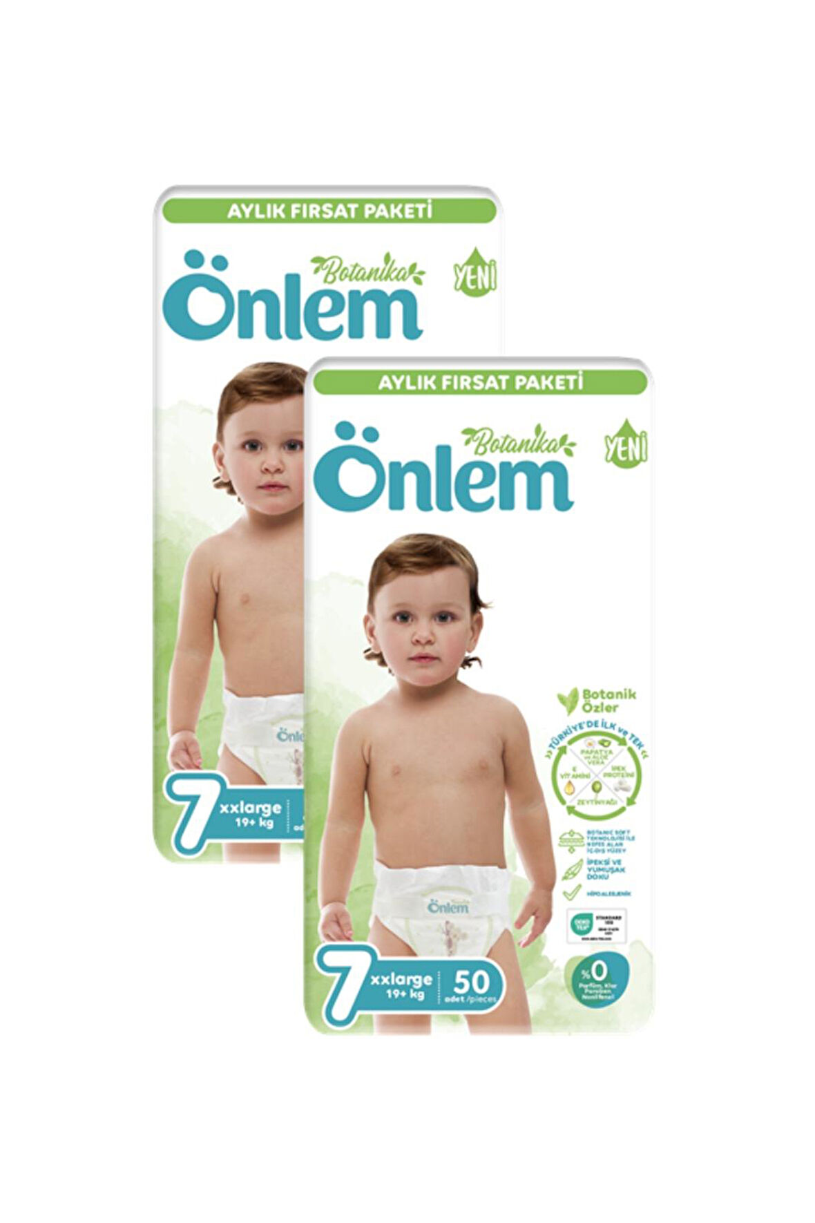 Önlem Botanika 7 Numara Bebek Bezi xxLarge 19+ Kg 50 li X 2 Adet