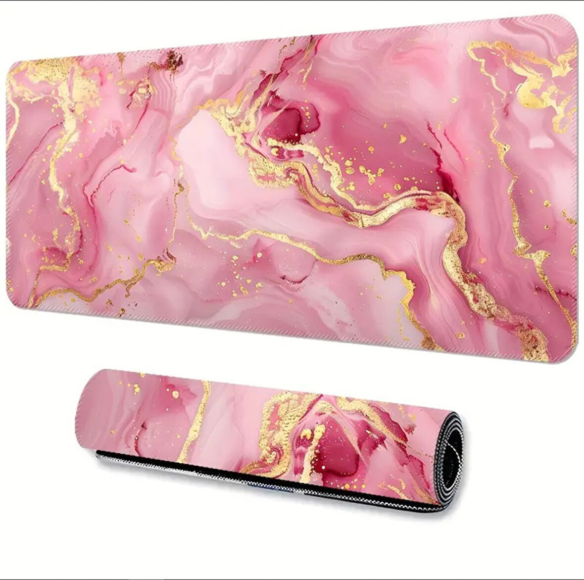 70X30 CM PEMBE MERMER TASARIMI KAYDIRMAZ TABAN SPEED YÜZEY OYUNCU MOUSE PAD GAMİNG