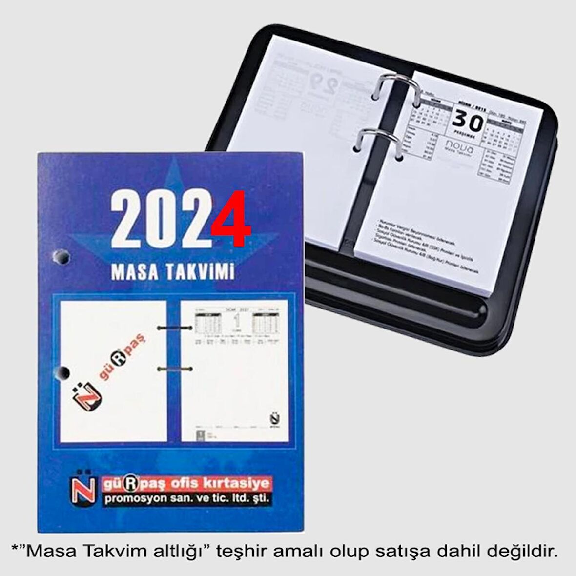 GÜRPAŞ 2024 MASA TAKVİM ADANDASI 10X13 ÇİFT DELİKLİ