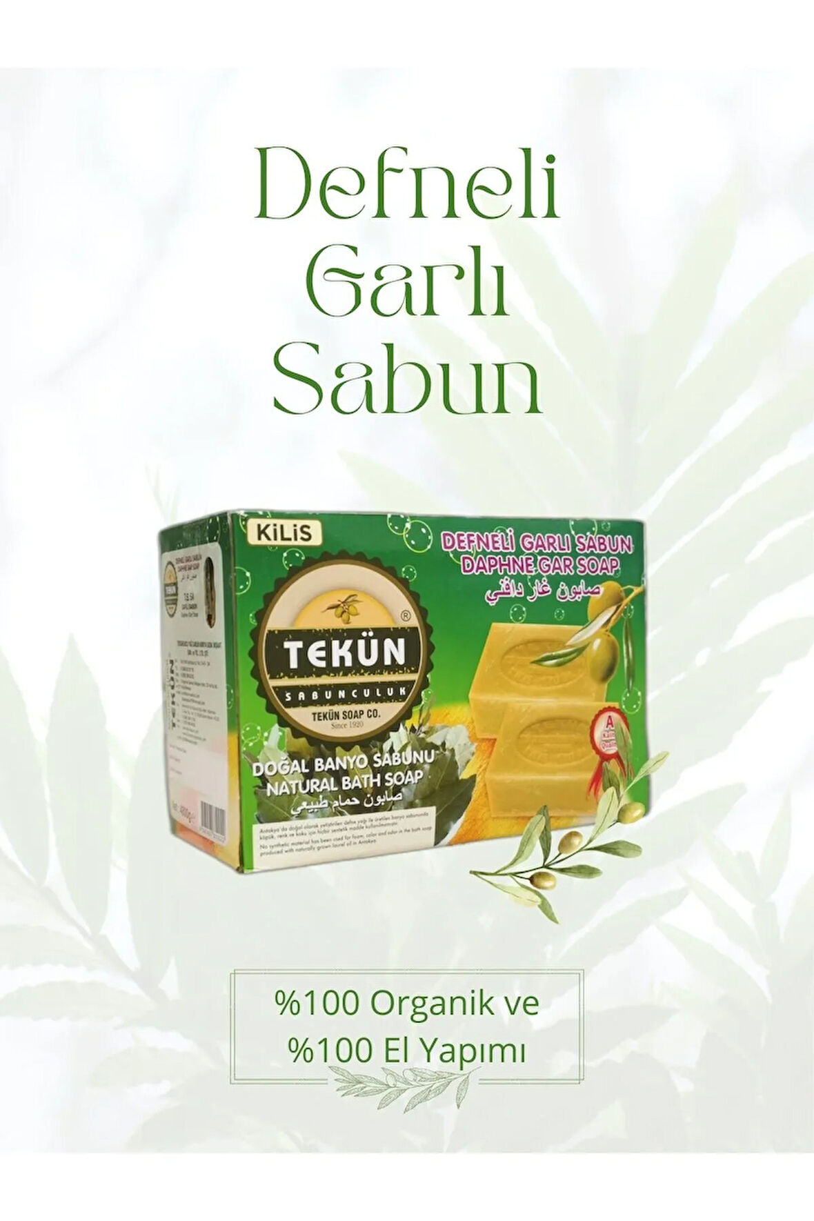 3800 Gr Kilis Organik Defneli Sabun