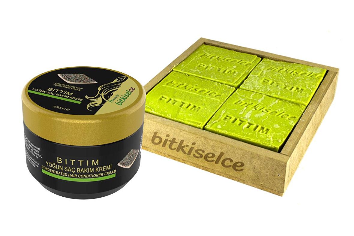 Bitkiselce Siirt Bıttım Sabunu 450 Gr. & Siirt Bıttım Saç Bakım Kremi