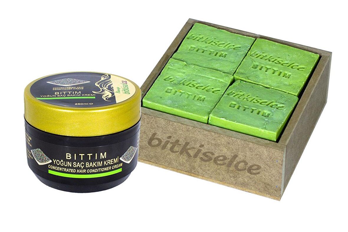 Bitkiselce Siirt Bıttım Sabunu 950 Gr. & Siirt Bıttım Saç Bakım Kremi