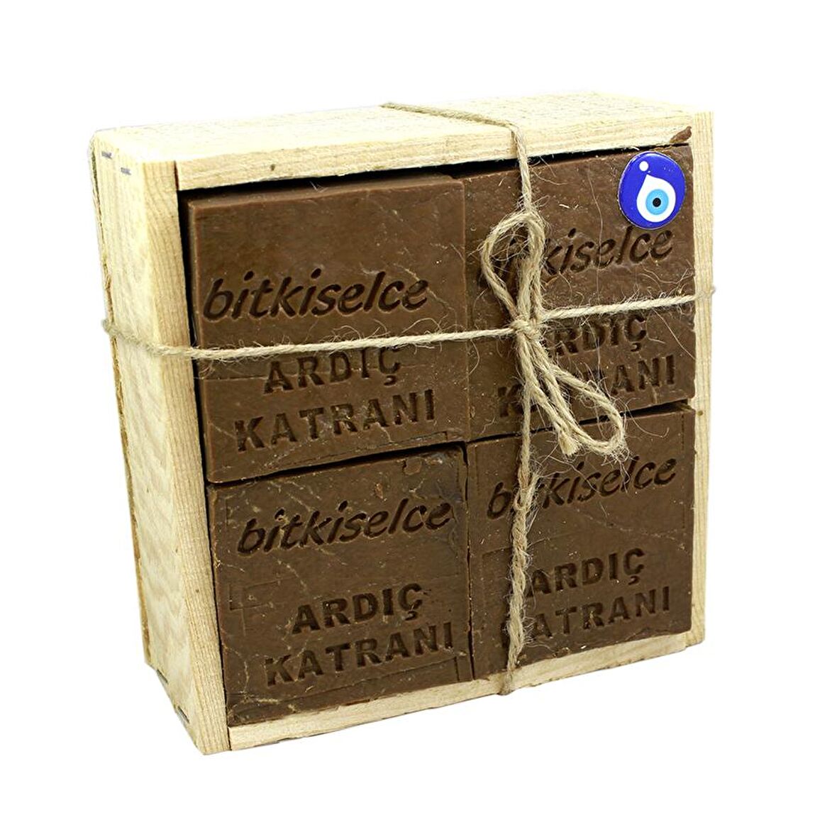 Bitkiselce El Yapımı Ardıç Katranı Sabunu 950gr. 8 Adet