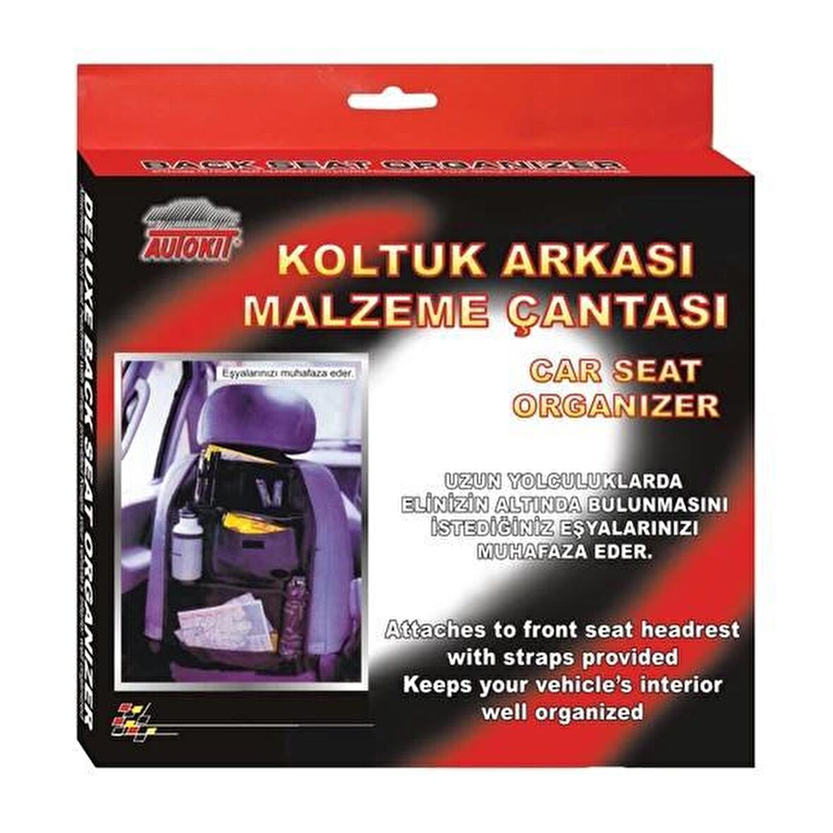 Autokit Koltuk Arkası Malzeme Çantası