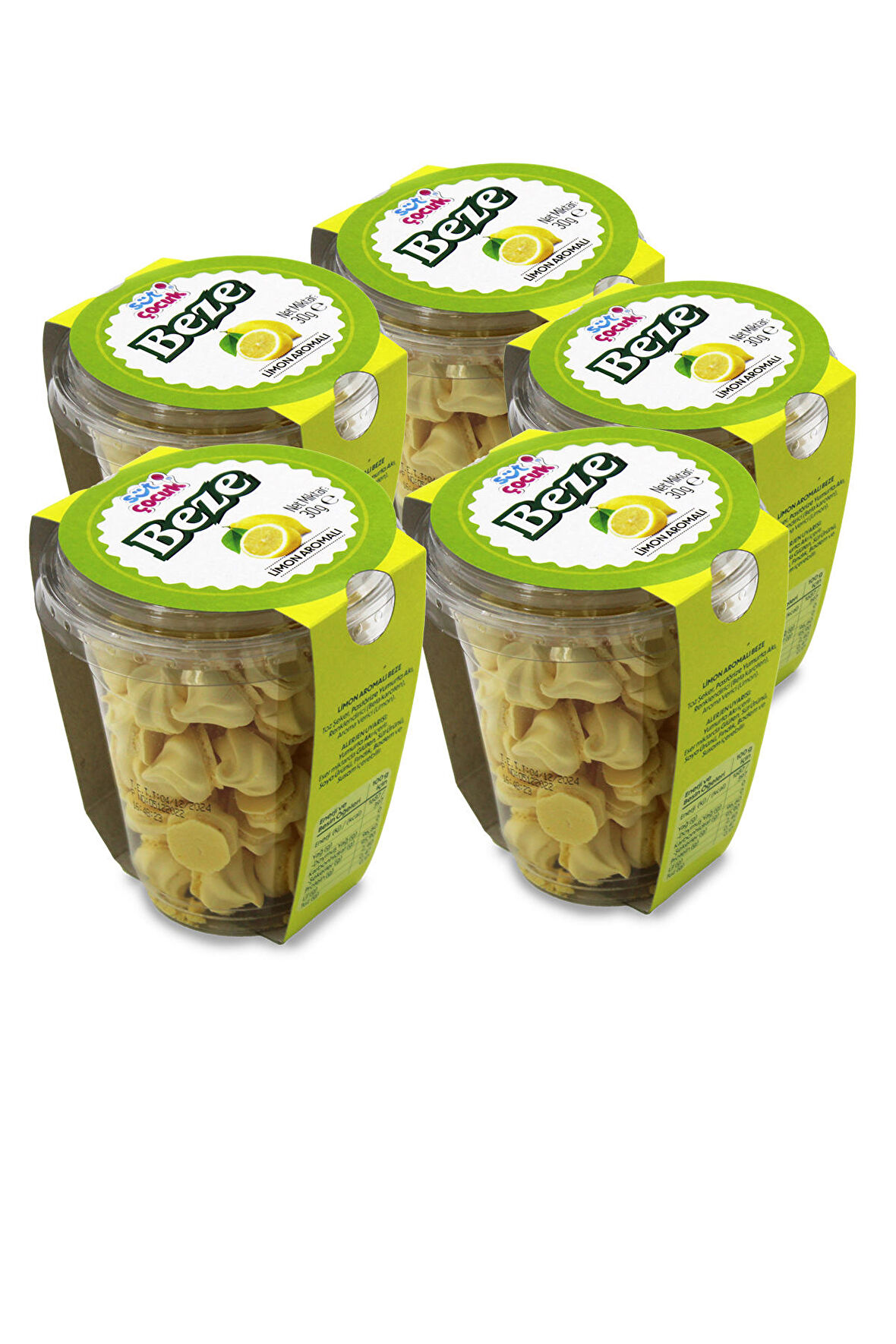 SÜT ÇOCUK LİMON AROMALI 30 GR 5'Lİ BEZE PAKETİ