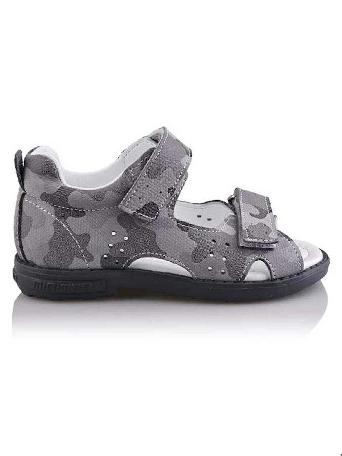 ERSE Bebe Çocuk Genç Unisex Kız Erkek Ortopedik Extra Hafif Günlük Spor Kamuflaj Baskılı Hakiki Deri Sandalet
