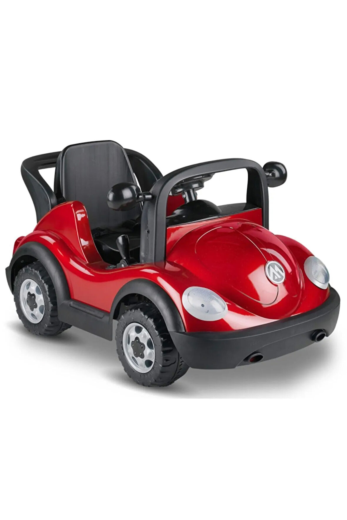 Volkswagen Beetle Model Metalik Seri Akülü Araba - Metalik Kırmızı