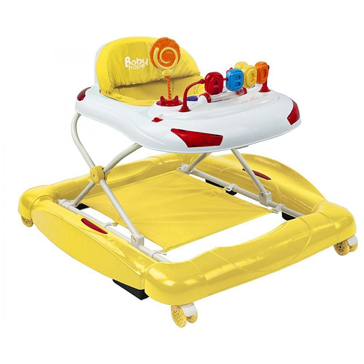 Babyhope 219 Tobby Salla Yürüteç Müzikli Oyuncaklı Lüks Yürüteç | Örümcek