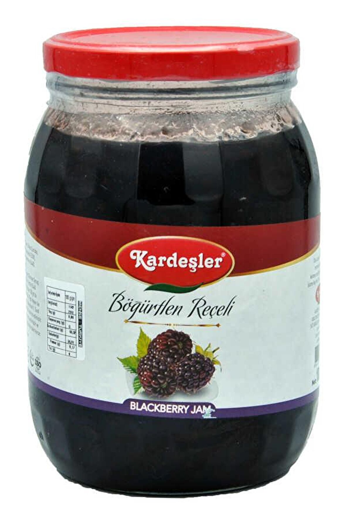 Kardeşler Böğürtlen Reçeli Cam Kavanoz 1800 G