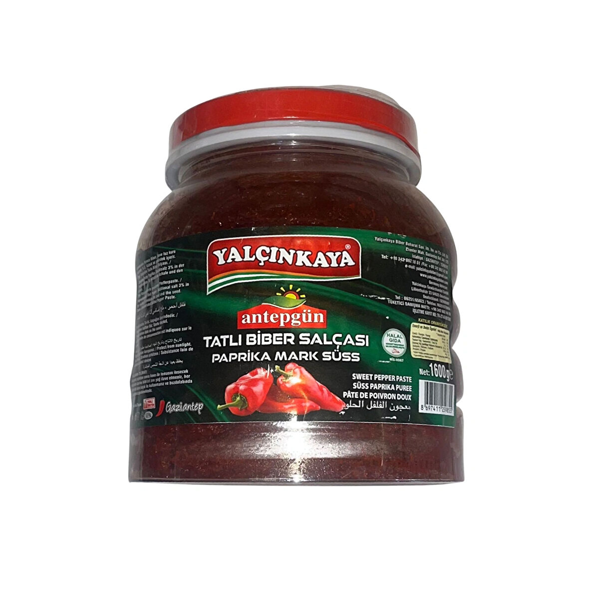 Yalçınkaya Antepgün Tatlı Biber Salçası 1600 gr