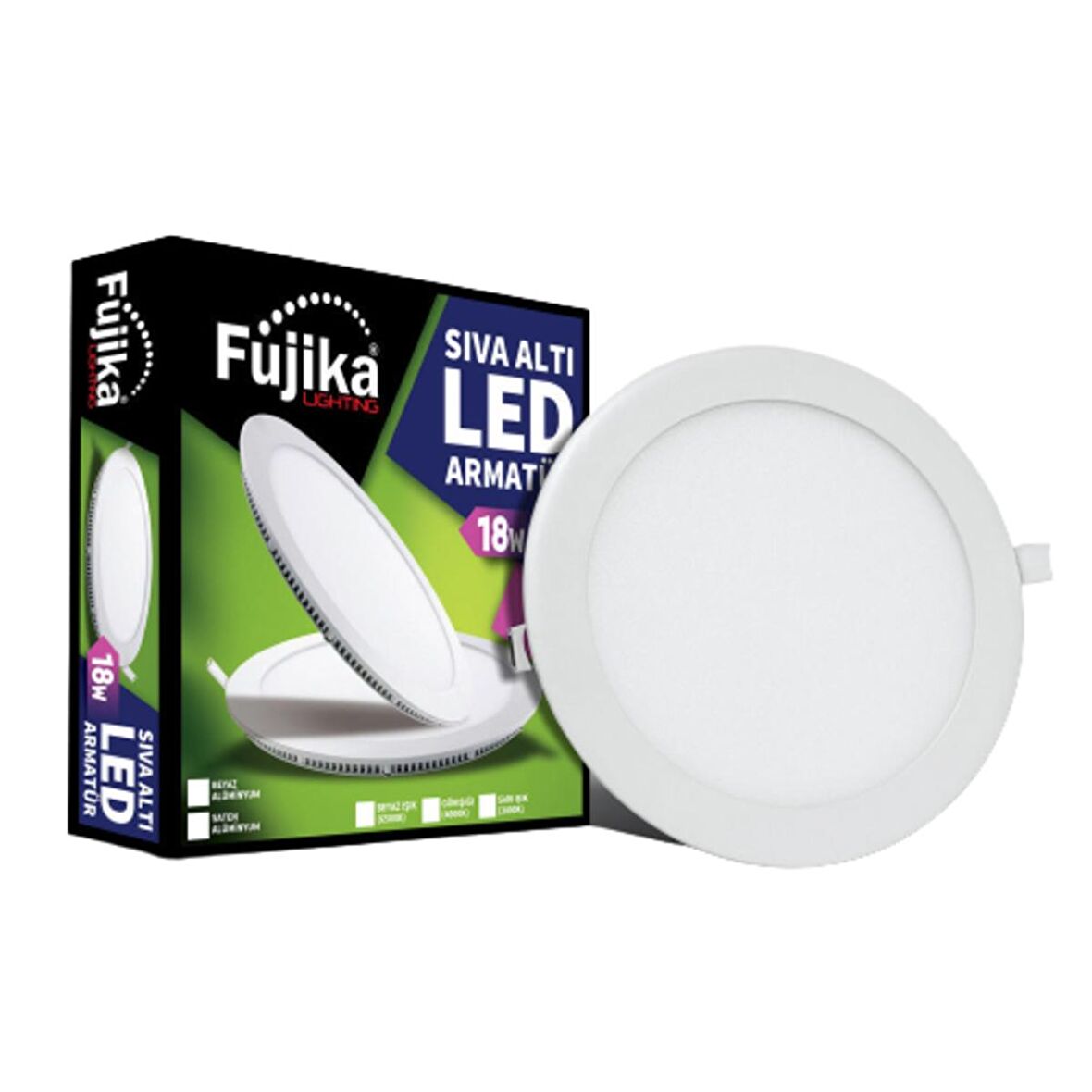 18W Sıva Altı Yuvarlak Panel Led Armatür 3000K