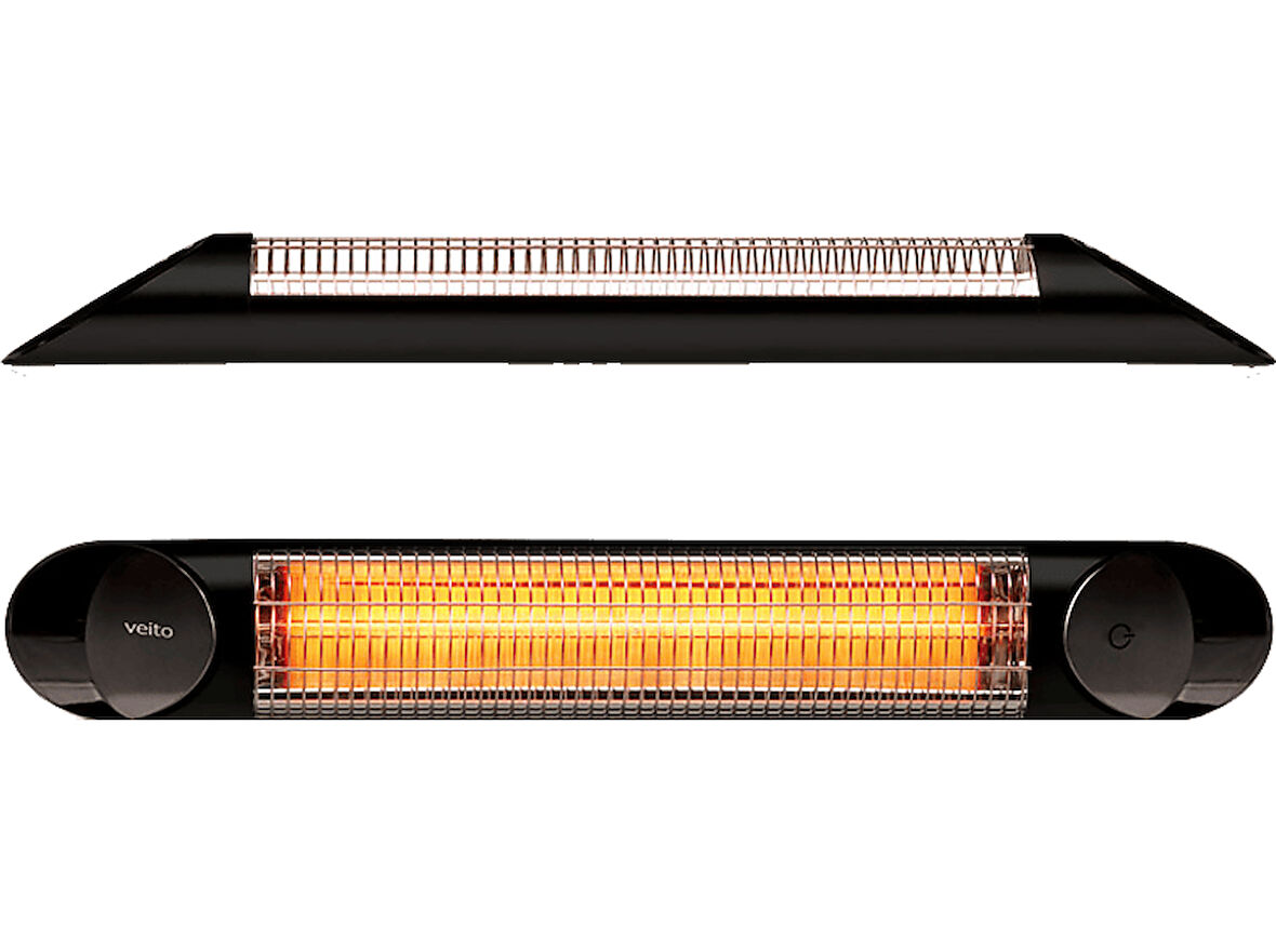 VEITO Blade S Duvar Tipi Karbon Isıtıcı 2500 W Siyah 